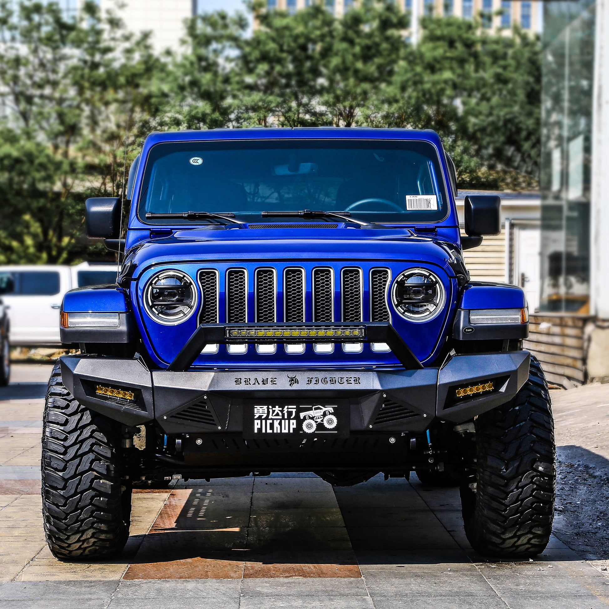 Brave fighter：Suitable for Jeep Wrangler JL front bumper