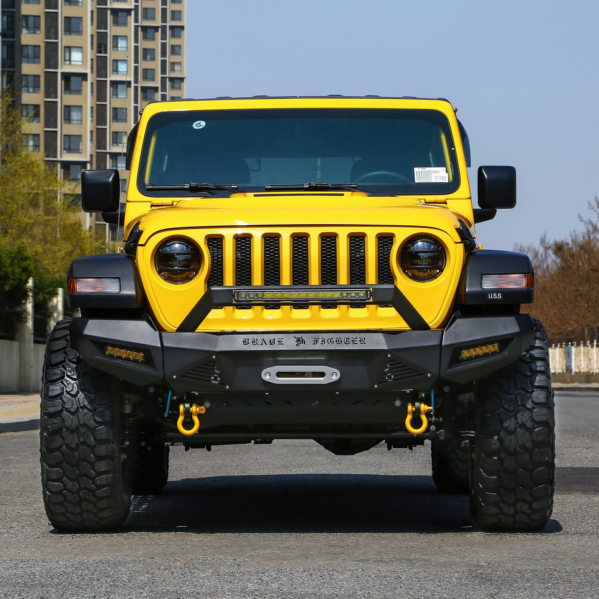 Brave fighter：Suitable for Jeep Wrangler JL front bumper