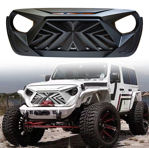 BRAVE FIGHTER：SUITABLE FOR WRANGLER POLICE STYLE CAR GRILLE