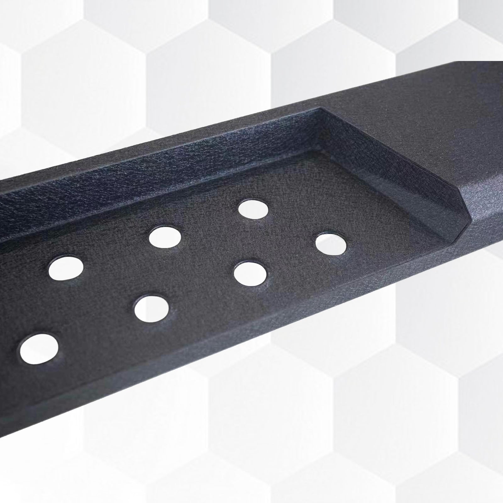 Brave Fighter Running Boards for 2007-2018 Wrangler JK,All Steel Structure、Anti Slip Pattern、Nerf Bars，Black Textured Powder Coat.